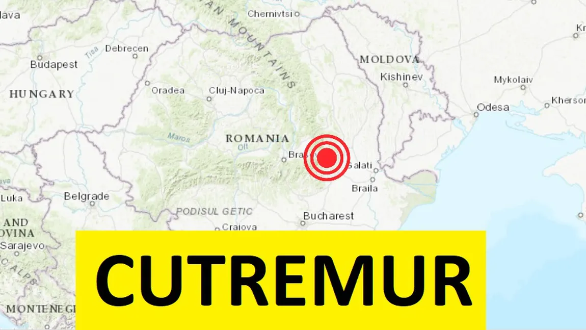Cutremur duminică dimineaţă în România