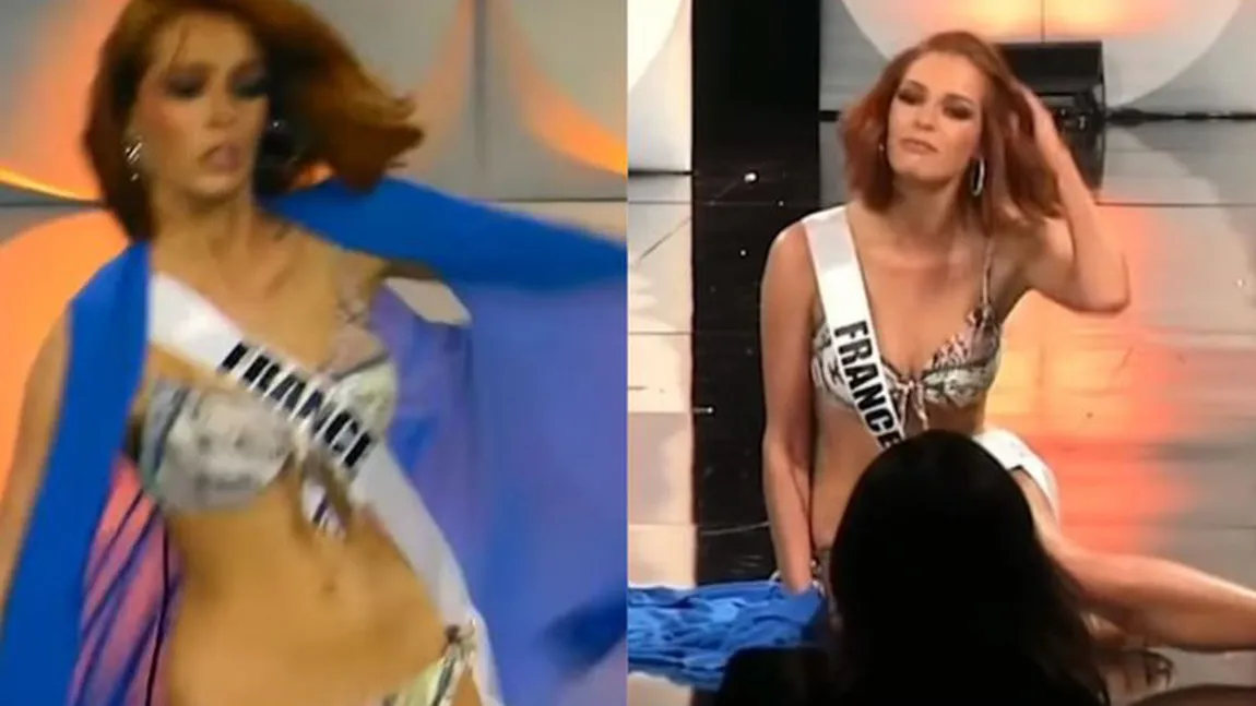 Zi de coşmar pentru Miss Franţa, la concursul Miss Univers 2019. Aceasta a căzut pe scenă, la defilarea în costum de baie VIDEO