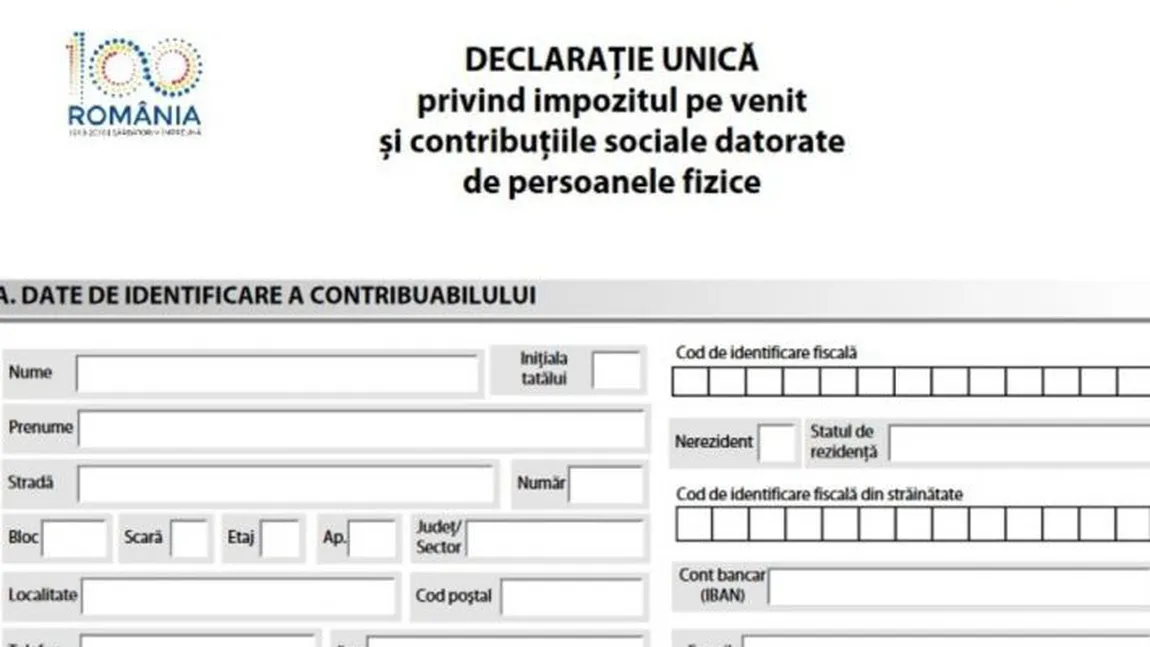 Anunţ important de la FISC pentru milioane de români. Ce document trebuie depus la ANAF până în mai