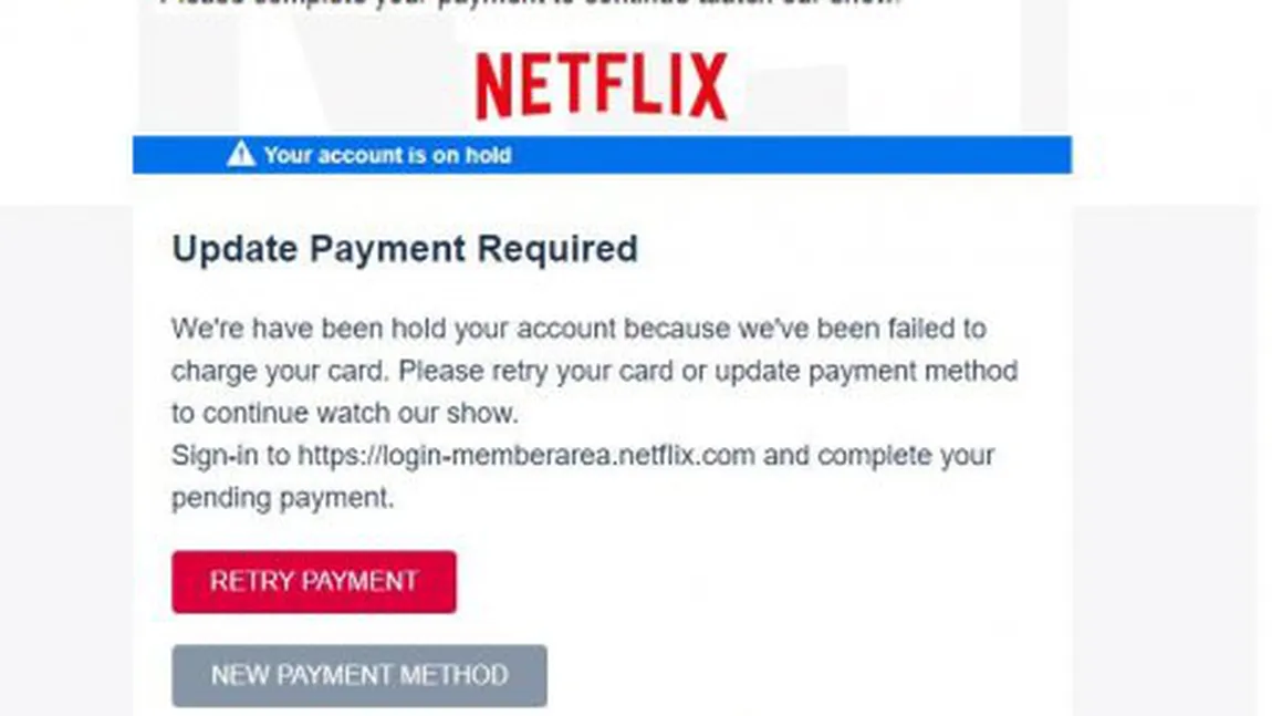 Netflix, implicată într-o tentativă de înşelătorie online. Atenţie la mailurile primite în aceste zile