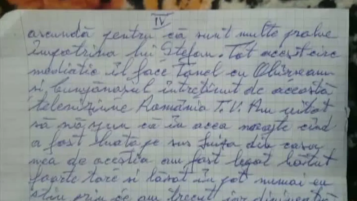 Gheorghe Dincă ameninţă România TV în scrisoarea către familia Melencu. Victor Ciutacu: 