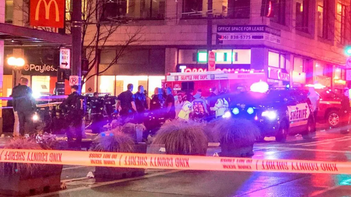 Atac armat în centru oraşului american Seattle. O persoană a murit, iar alte 7 sunt rănite