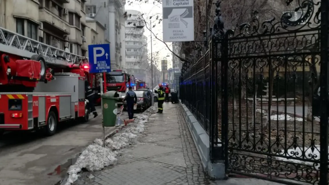 Incendiu puternic în centrul Capitalei! O femeie a murit carbonizată