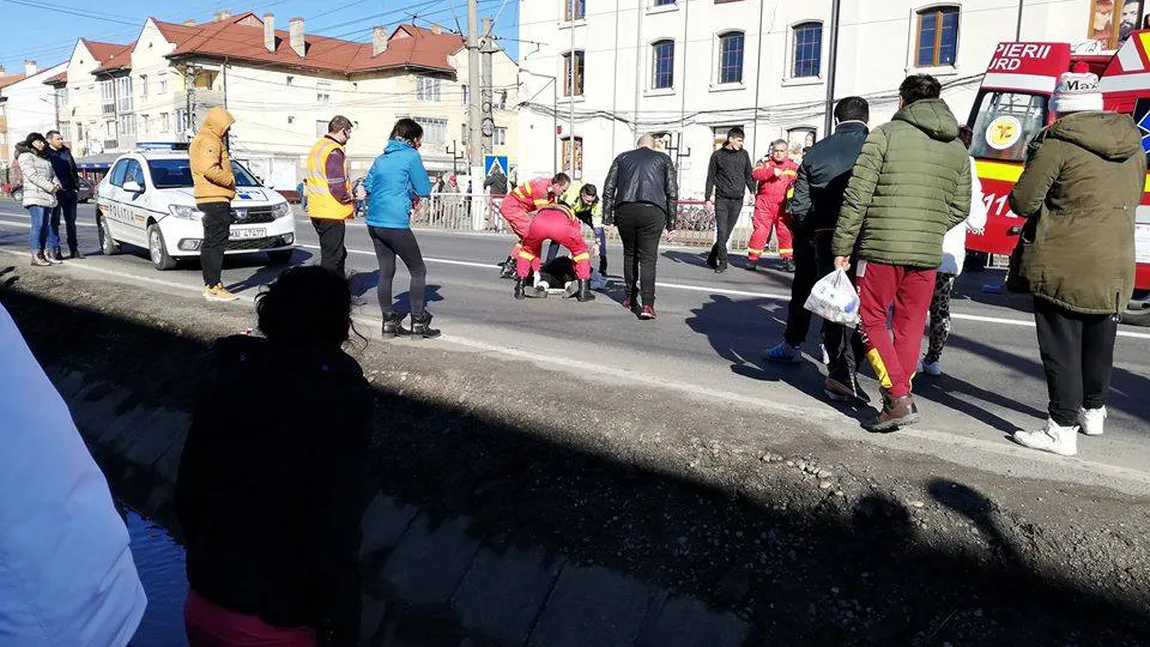 Femeie însărcinată, lovită pe trecerea de pietoni în localitatea Vladimirescu din Arad. Care este starea victimei