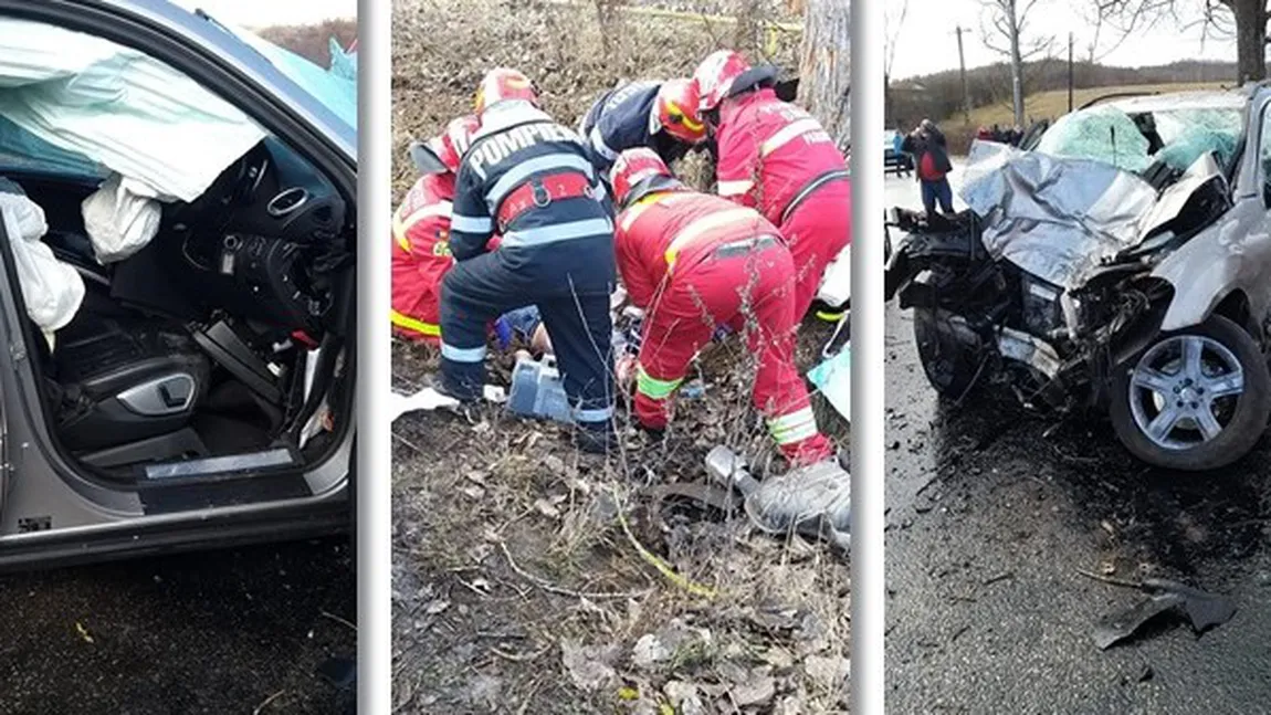 Tragedie în Hunedoara. Un copil de 13 ani a murit după ce a intrat cu maşina tatălui într-un pom