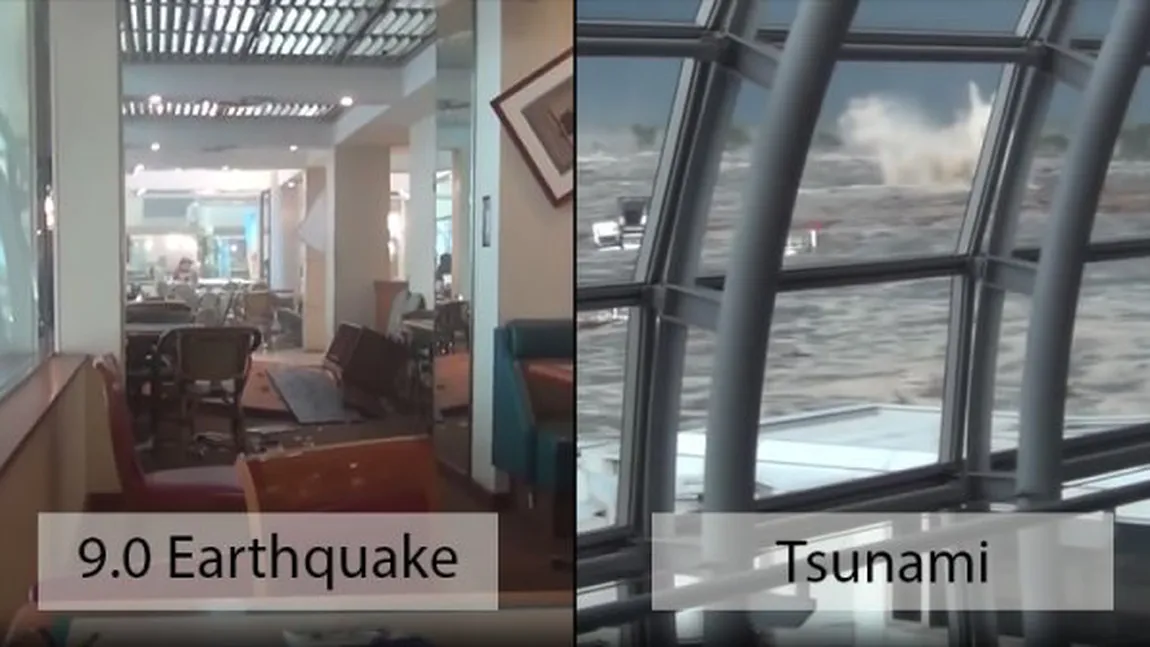 Noi imagini cu cutremurul de 9 grade care a devastat Japonia. Oamenii sunt paralizaţi de frică, totul se prăbuşeşte în jurul lor VIDEO