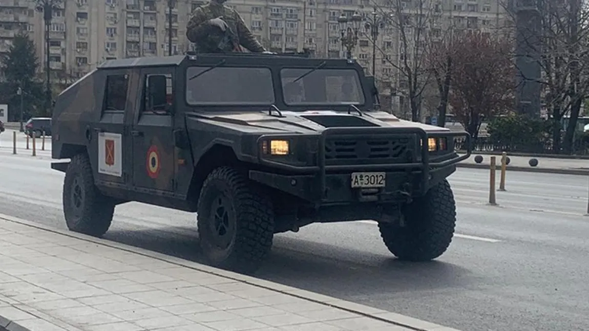 ARMATA, alături de poliţişti şi jandarmi pe străzi în Bucureşti, dar şi în alte oraşe din ţară VIDEO