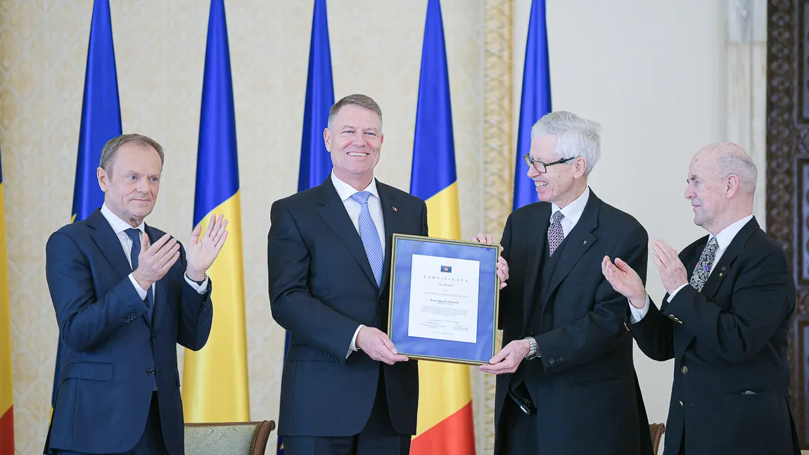 Preşedintele Klaus Iohannis a primit premiul 