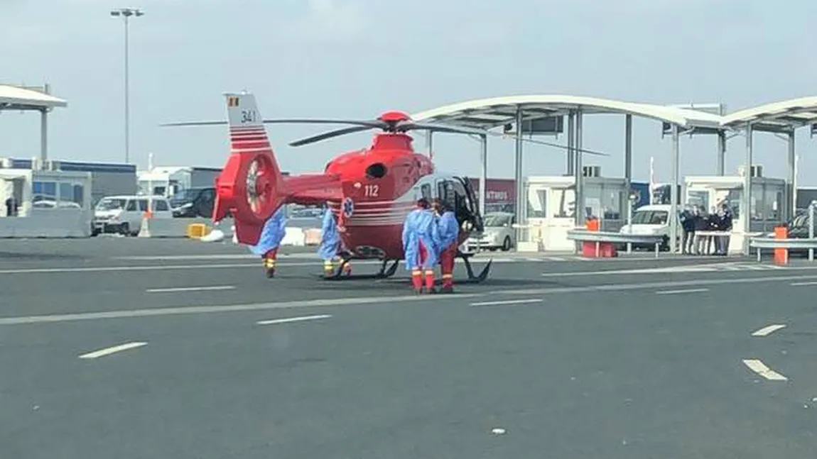 O femeie în vârstă de 70 de ani a murit la Vama Nădlac. Intervenţie cu elicopterul VIDEO