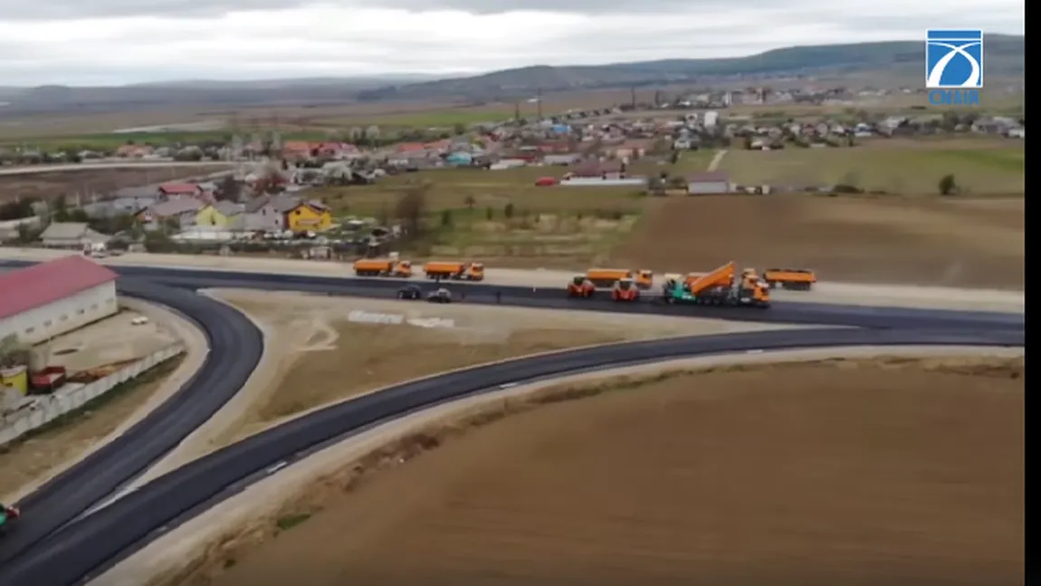 Prima autostradă din Moldova prinde contur. Imagini surprinse din dronă
