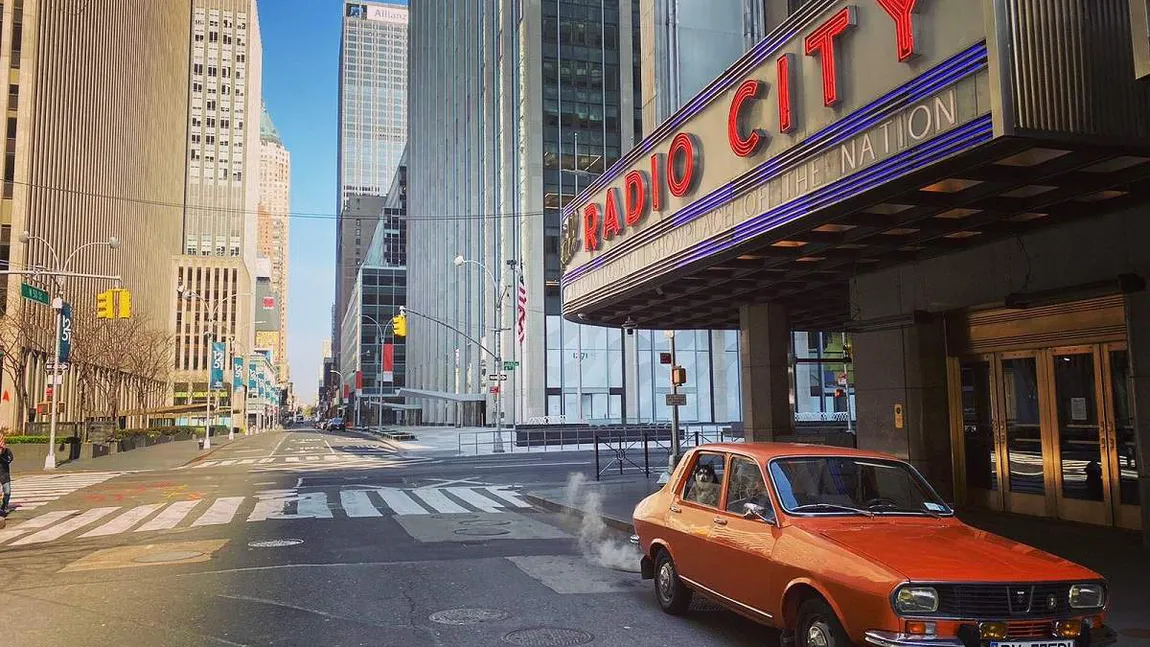 New York-ul pustiu, aşa cum nu a fost văzut niciodată. Imagini incredibile dintr-o Dacia 1300, fabricată acum 43 de ani