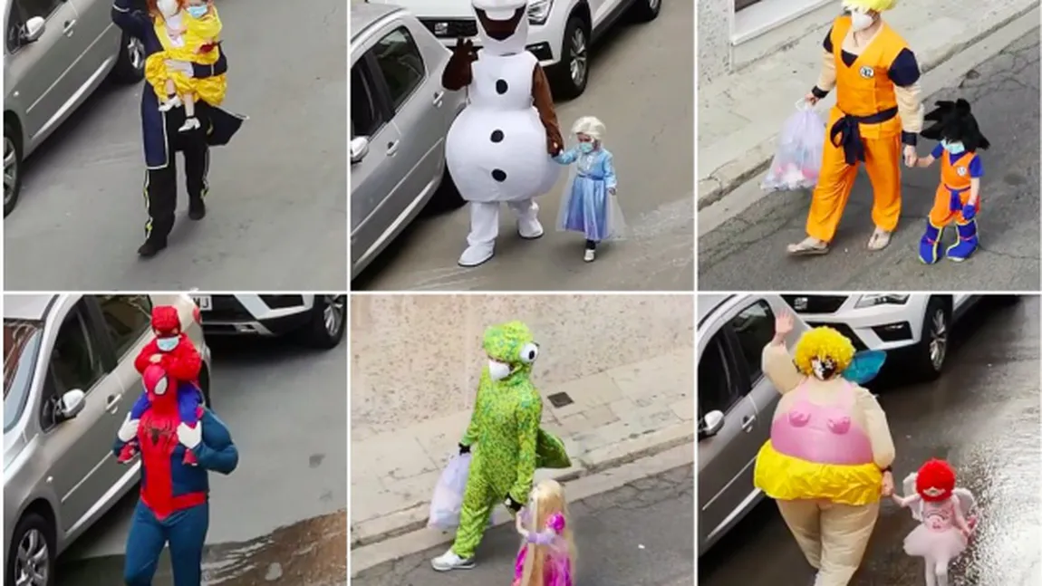 Superman, Batman sau Joker? Modul extraordinar în care un tată îşi trece fiica prin pandemie VIDEO