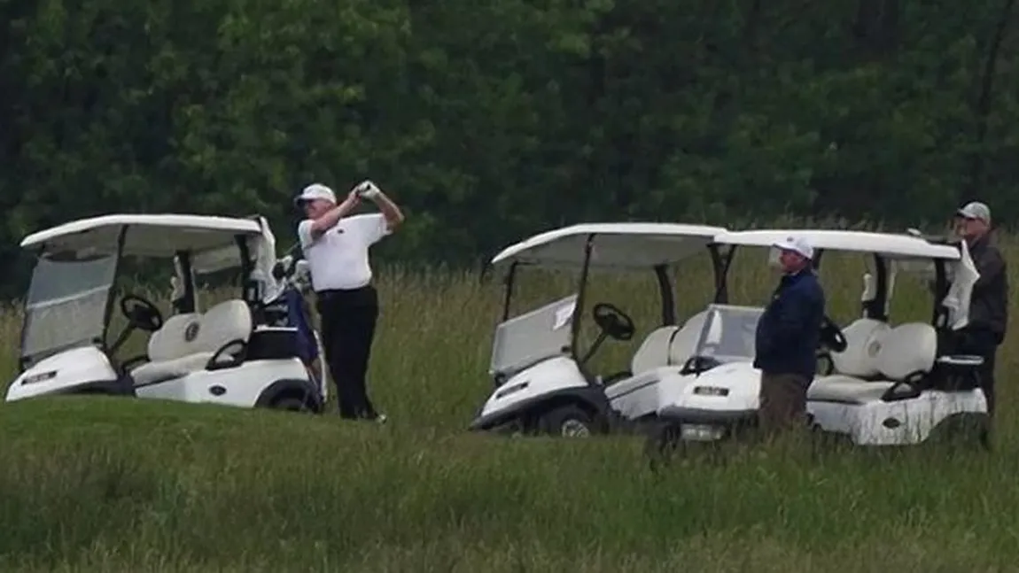 Donald Trump stârneşte un nou scandal în SUA. S-a dus să joace golf de Ziua Eroilor