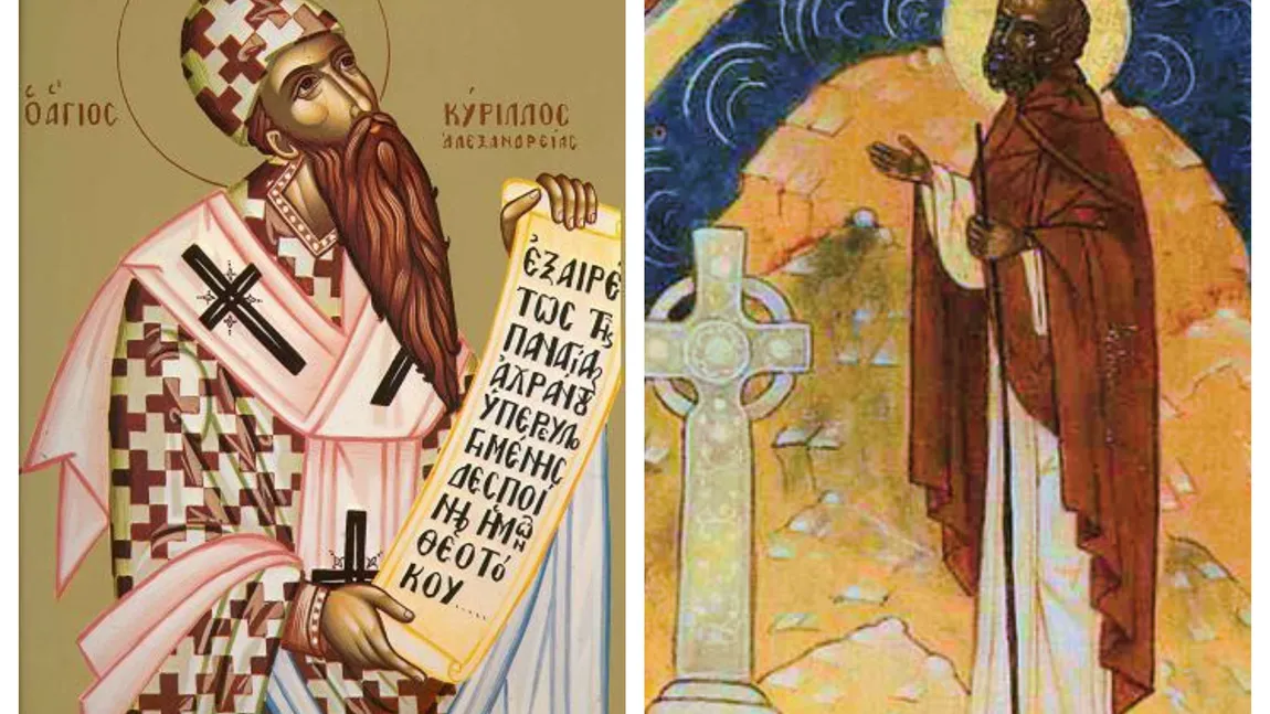 CALENDAR ORTODOX 9 IUNIE 2020. Sfinţii Chiril din Alexandria şi Columba din Iona, tămăduitori de boli şi mari făcători de minuni