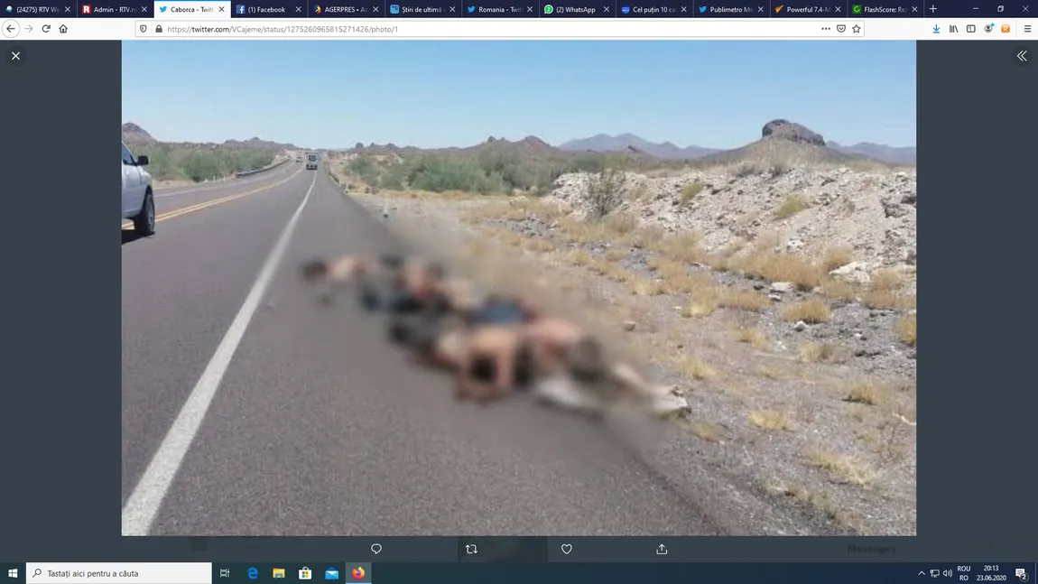Masacru în Mexic, cadavrele au fost aruncate pe marginea şoselei. Şoferii s-au îngrozit când au văzut trupurile VIDEO