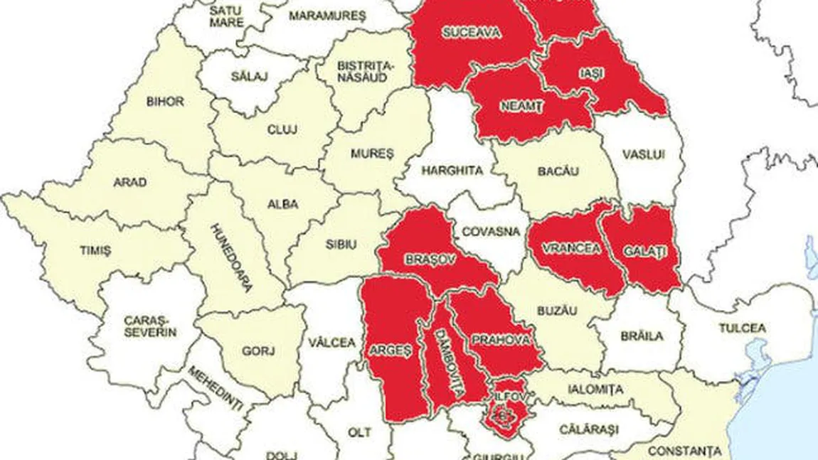 Lista actualizată a oraşelor care riscă să intre în carantină