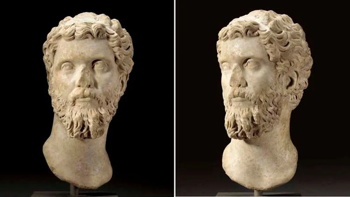 Capul unei statui înfăţişând un împărat roman, furat în 1985 în Italia, a reapărut la o licitaţie la New York