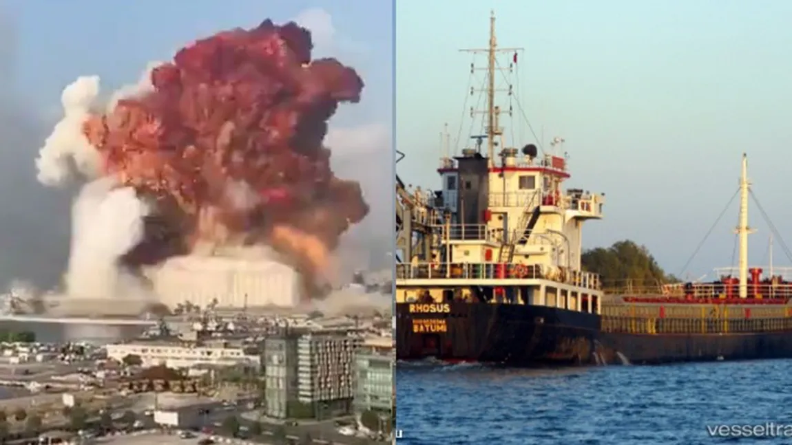 Ipoteză referitoare la deflagraţia din Beirut: Materialul explozibil, confiscat, în 2015, de pe o navă sub pavilion Republica Moldova