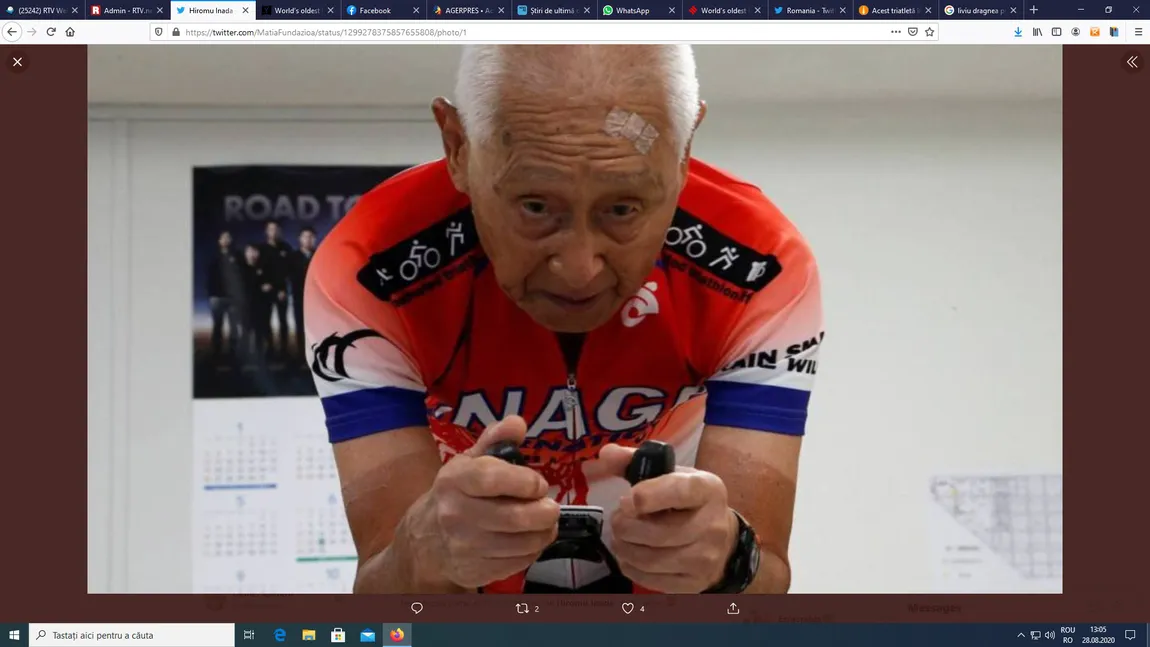 Cel mai bătrân Ironman din lume vrea să mai concureze trei ani. Imagini de excepţie cu sportivul, la 87 de ani VIDEO