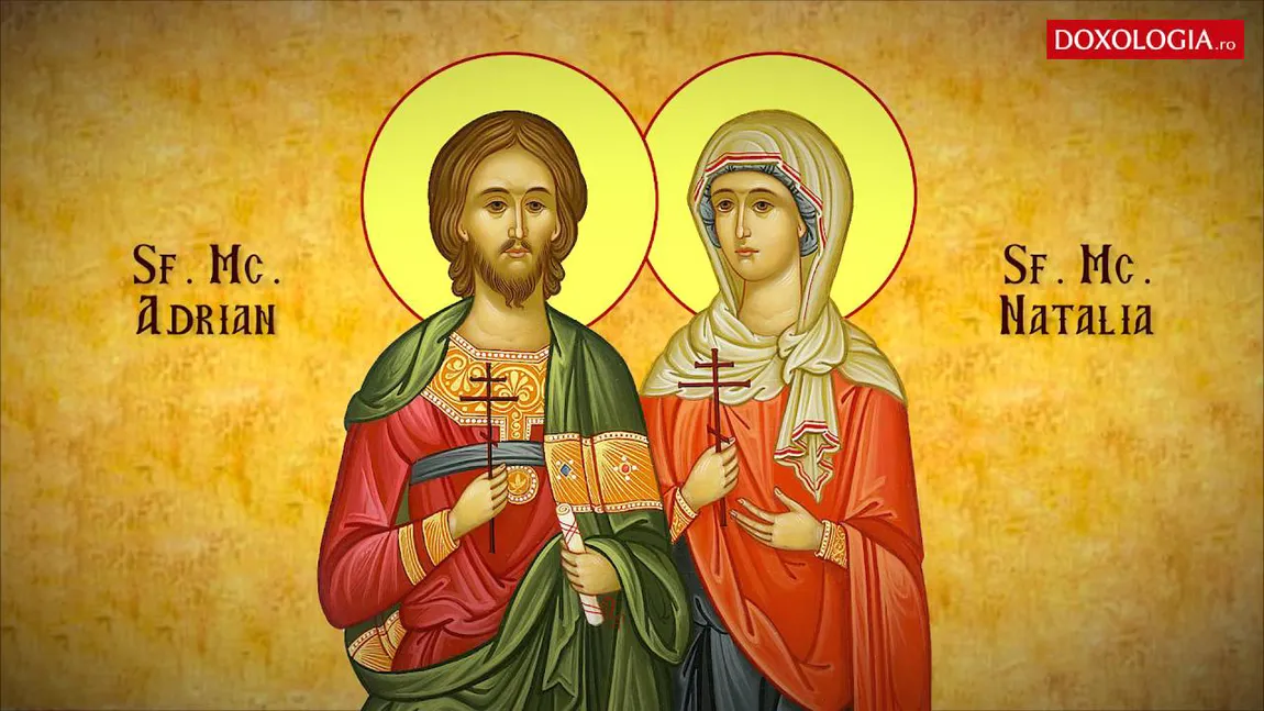 CALENDAR ORTODOX 26 AUGUST 2020 Sfinţii Mucenici Adrian şi Natalia. Rugăciune pentru înţelegerea în familie