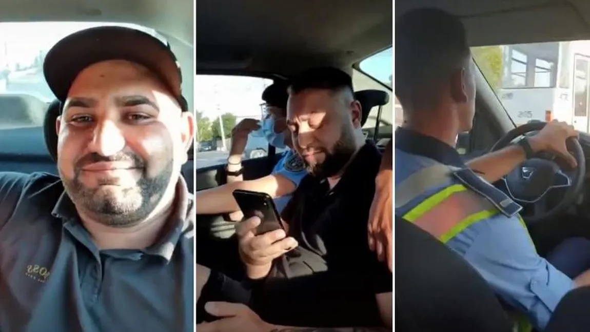 Umilinţă maximă! Tik-tok din maşina poliţiei: 