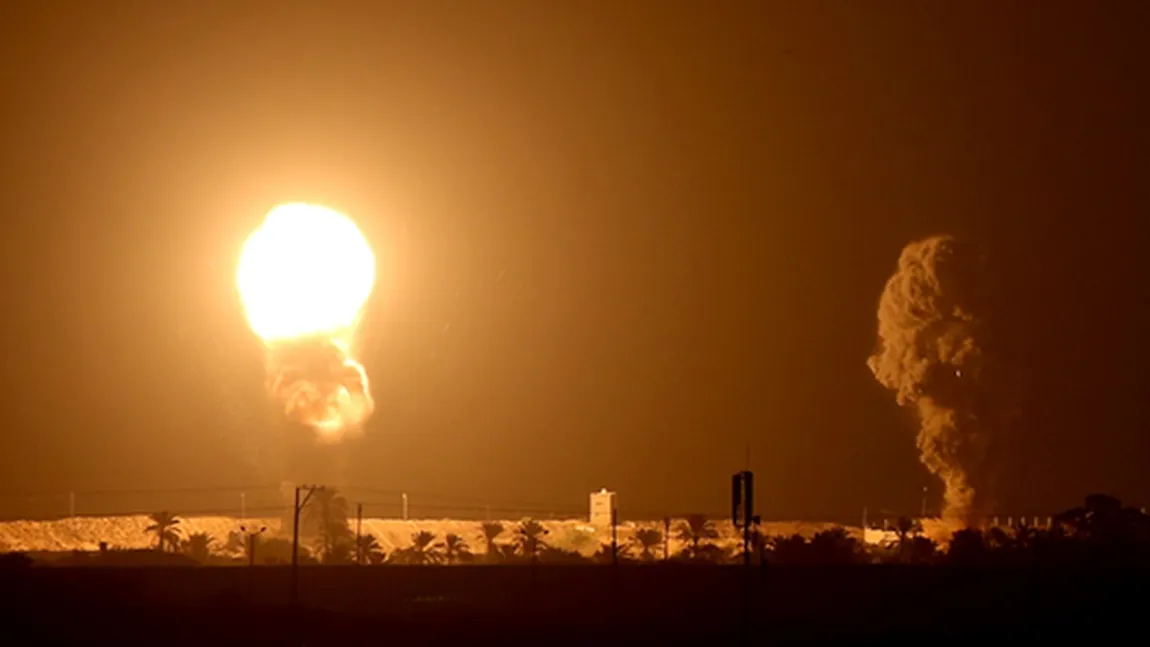 Bombardamente în Fâşia Gaza, ca represalii în urma unor tiruri de rachetă către Israel