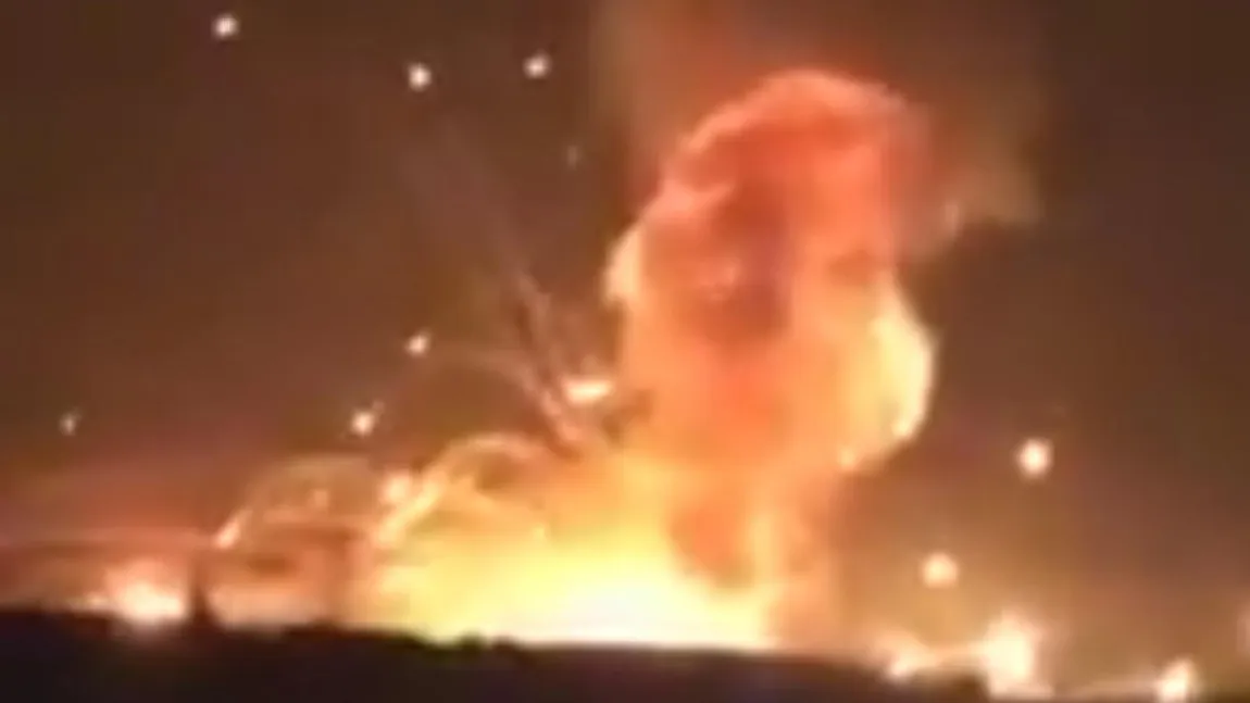 Explozie devastatoare la un depozit de muniţie al armatei. Deflagraţia a zguduit un oraş întreg din Iordania VIDEO