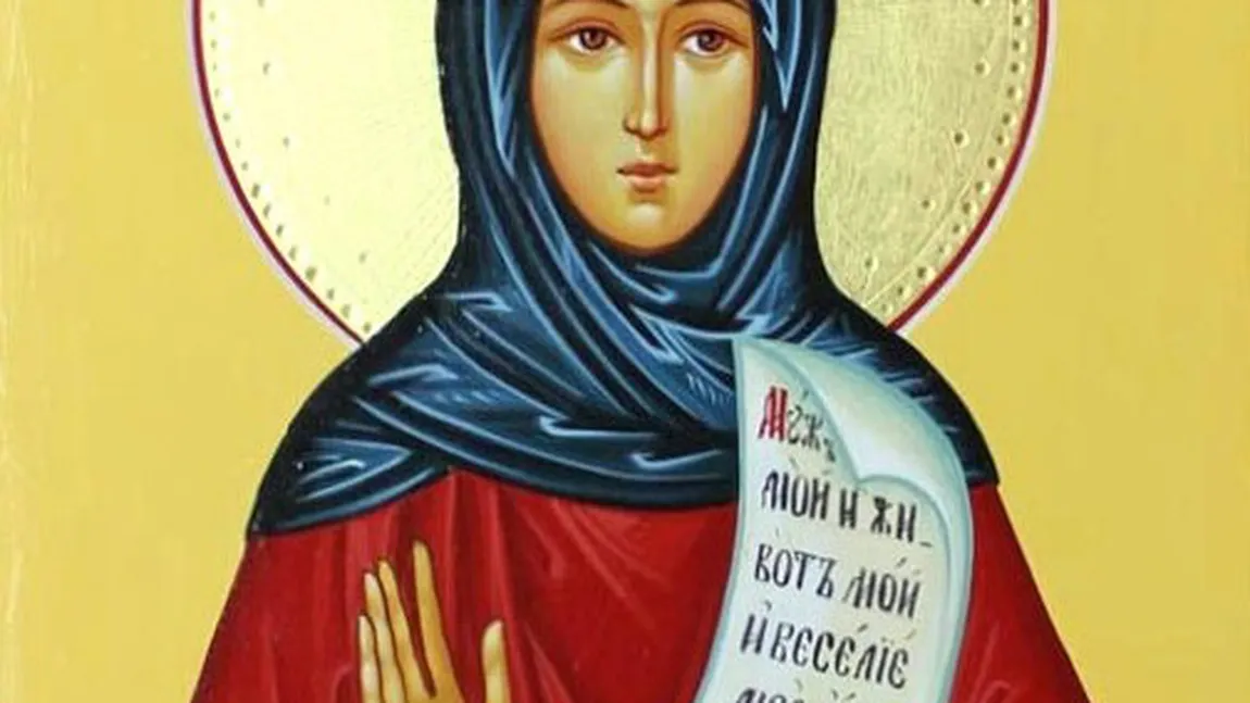 CALENDAR ORTODOX 29 OCTOMBRIE 2020. Sfânta Muceniţă Anastasia Romana. Cine îşi serbează onomastica în această zi