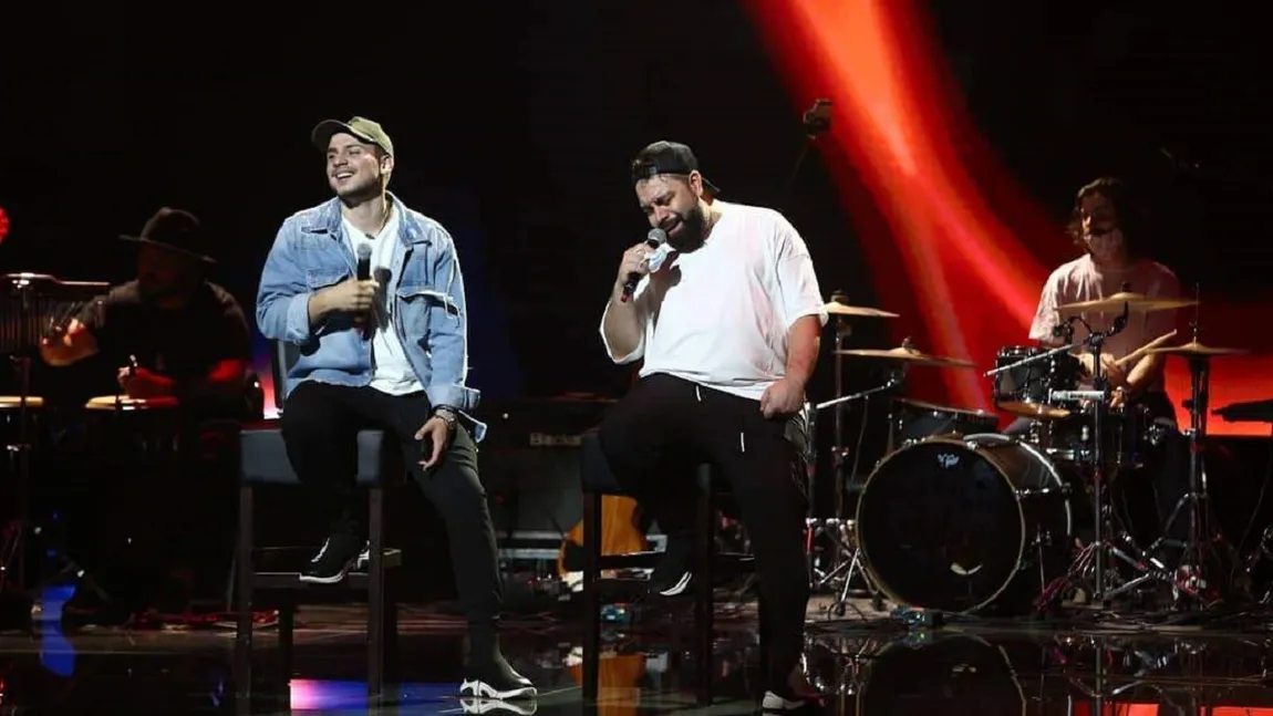 Florin Salam și Adrian Petrache, în duet pe scena X Factor