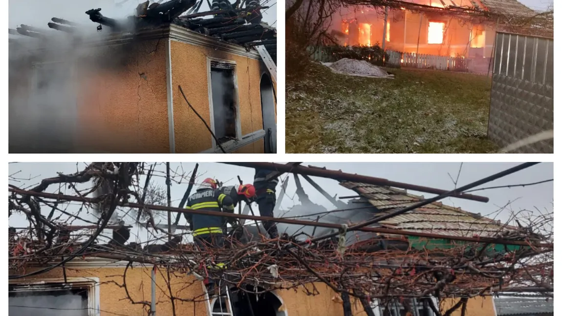 Incendiu devastator în Neamţ. Două persoane au murit