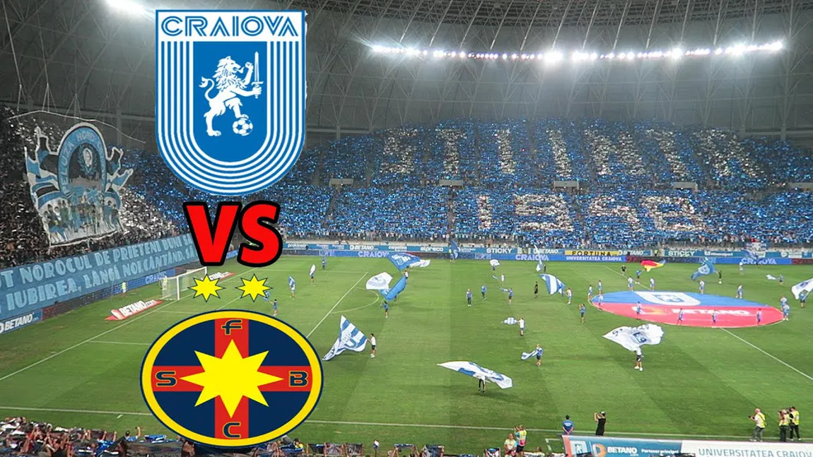 UNIVERSITATEA CRAIOVA - FCSB LIVE VIDEO: 0-2 Becali, lider de Sărbătorile de iarnă