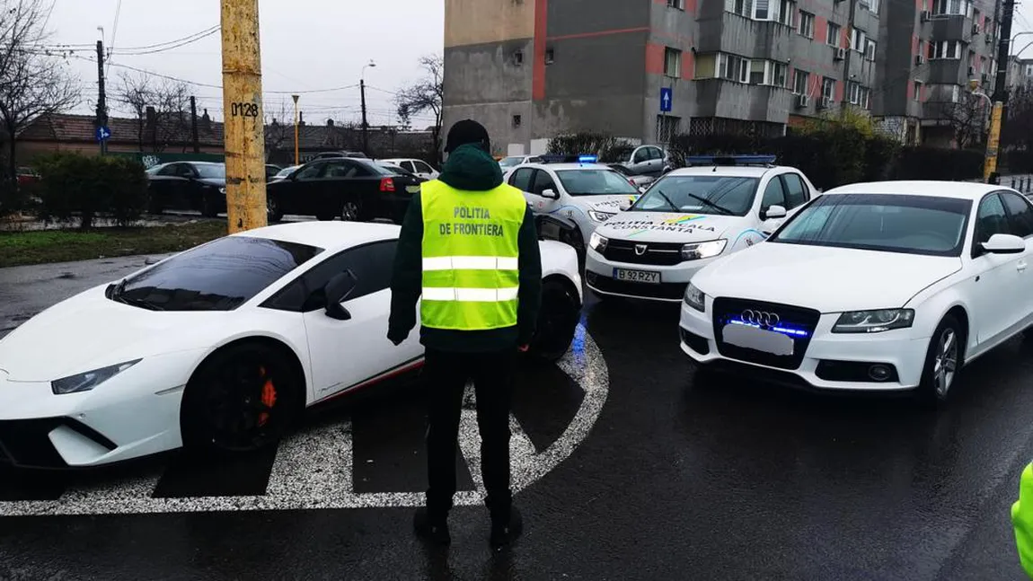 Un Lamborghini în valoare de 200.000 de euro, furat din Germania, a fost găsit pe o stradă din Constanța