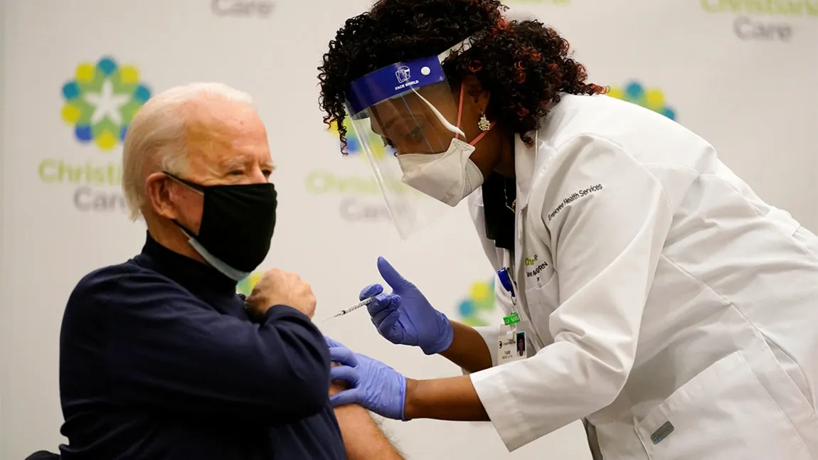 Joe Biden va primi a doua doză a vaccinului COVID. Adminisitrarea va fi făcută în fața presei