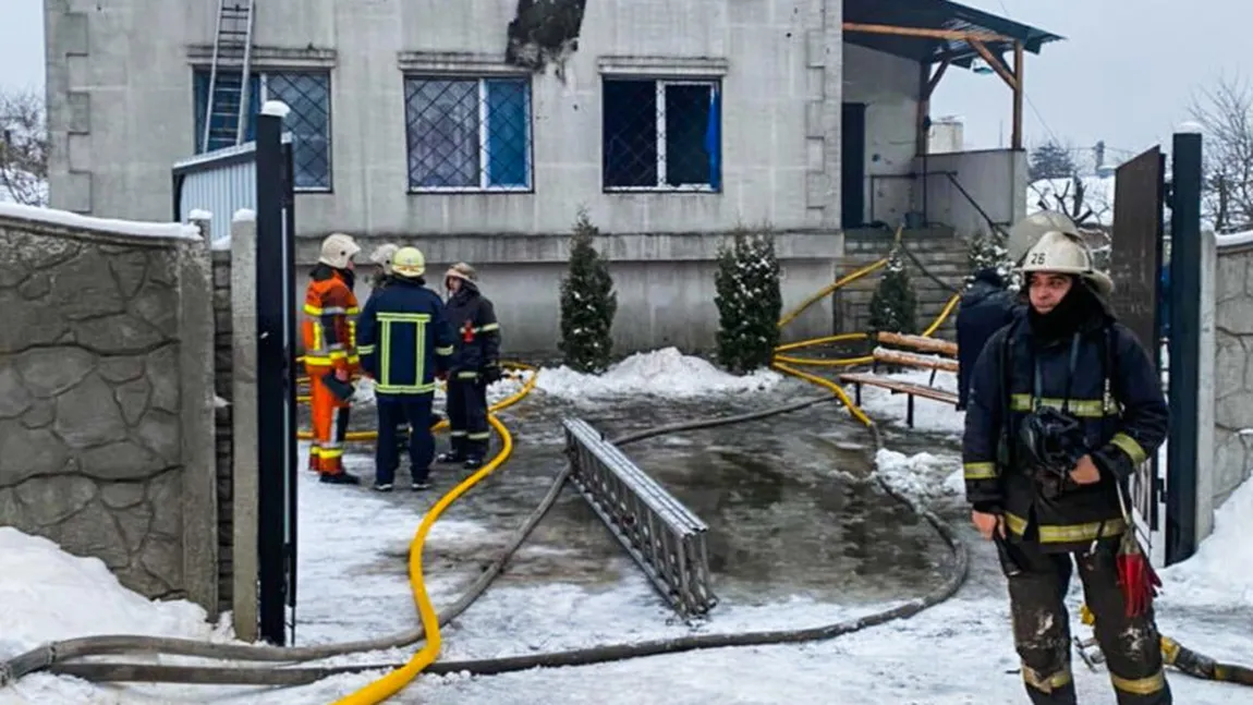 Tragedie de proporţii, 15 bătrâni au murit arşi de vii. Un incendiu a mistuit un azil din Harkov