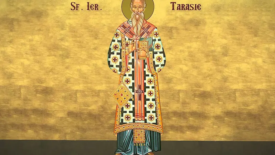 Calendar ortodox 25 februarie 2023. Sfântul Tarasie, apărătorul sfintelor icoane, făcător de minuni. Rugăciune pentru împăcare cu cei cu care eşti certat