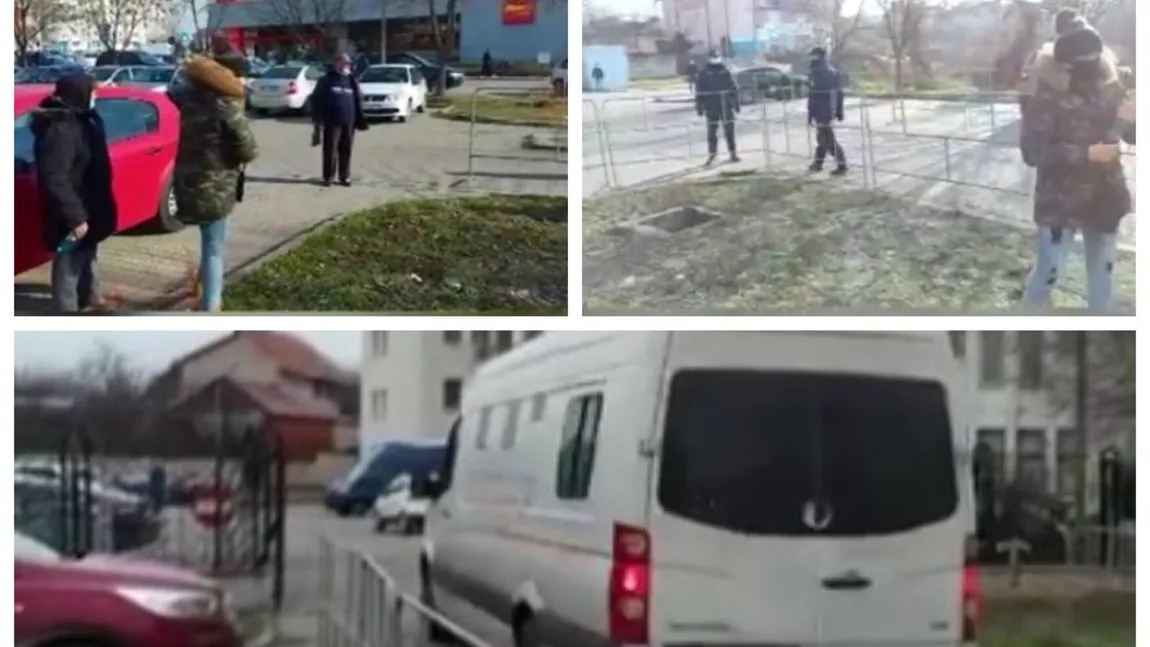 Familia Luizei, scandal cu jandarmii în fata Tribunalului Olt la un nou termen în dosarul Caracal VIDEO