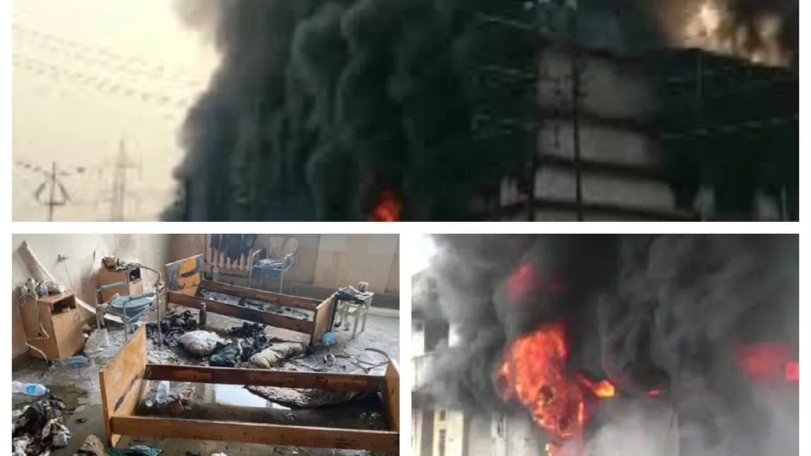 Incendiu la spital Covid: zece persoane au murit VIDEO