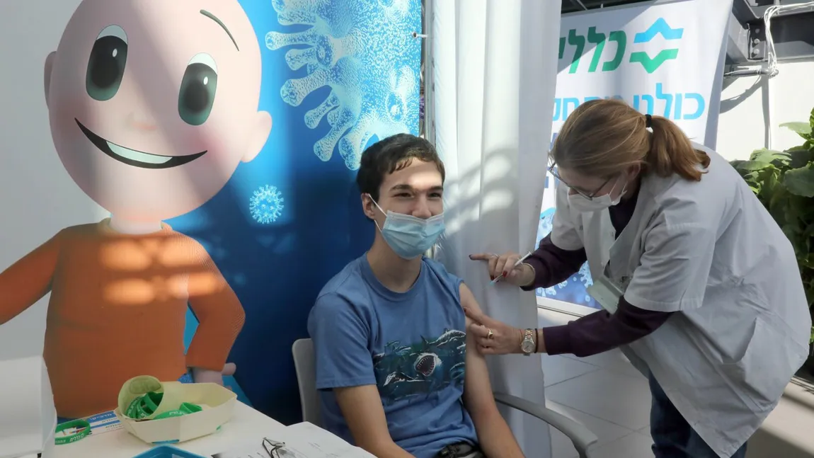 Israel se pregătește pentru vaccinarea a 600.000 de adolescenți. Ce arată ultimul studiu despre Pfizer