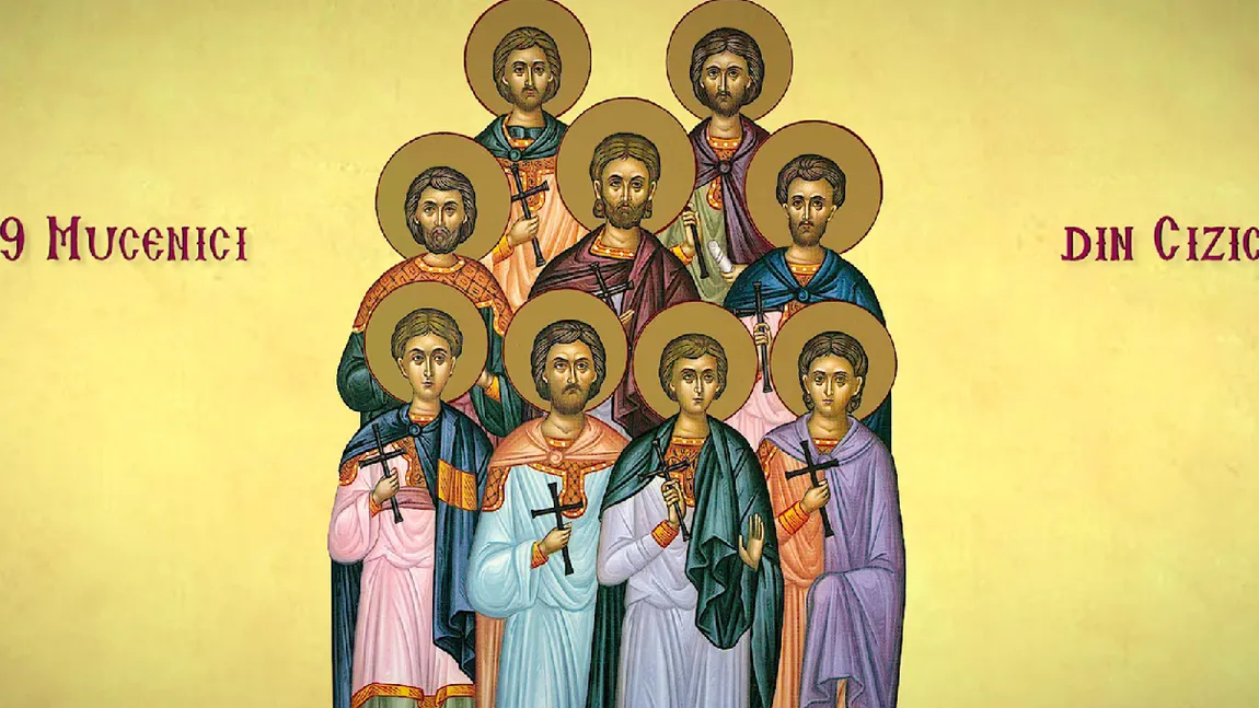 Calendar ortodox 29 aprilie 2023. Sfinții 9 Mucenici din Cizic, făcători de minuni. Rugăciune scurtă pentru vindecare grabnică de orice suferinţă
