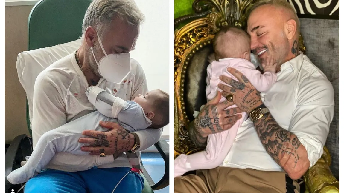 Cum arată fetiţa lui Gianluca Vacchi, după operaţie. Blu Jerusalema s-a născut cu ”gură de lup”