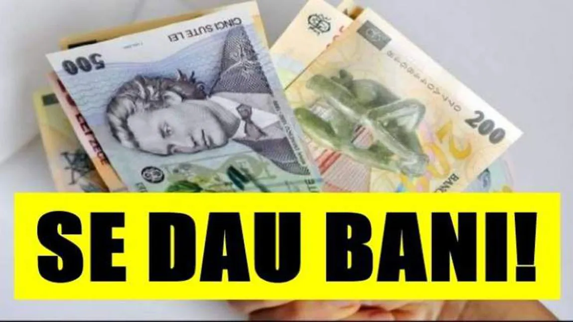 Se dau minimum 3.000 de euro! Cine beneficiază de bani şi până când se depun documentele