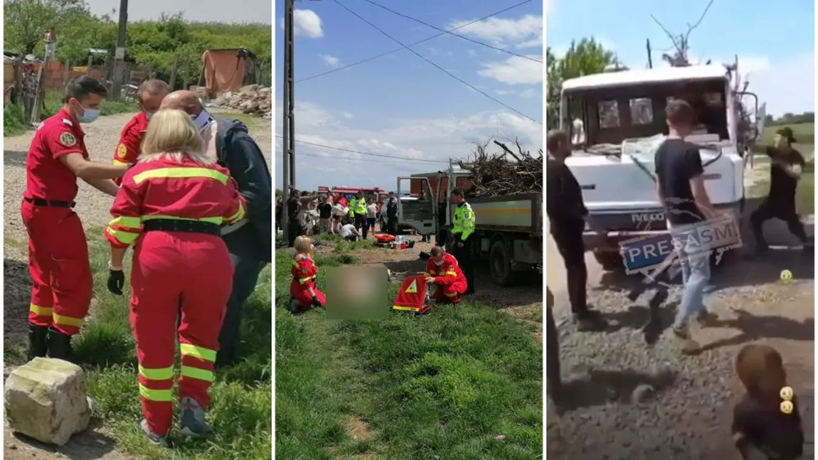 Şofer de camion bătut până la sânge de localnici după ce a accidentat mortal un copil în Satu Mare