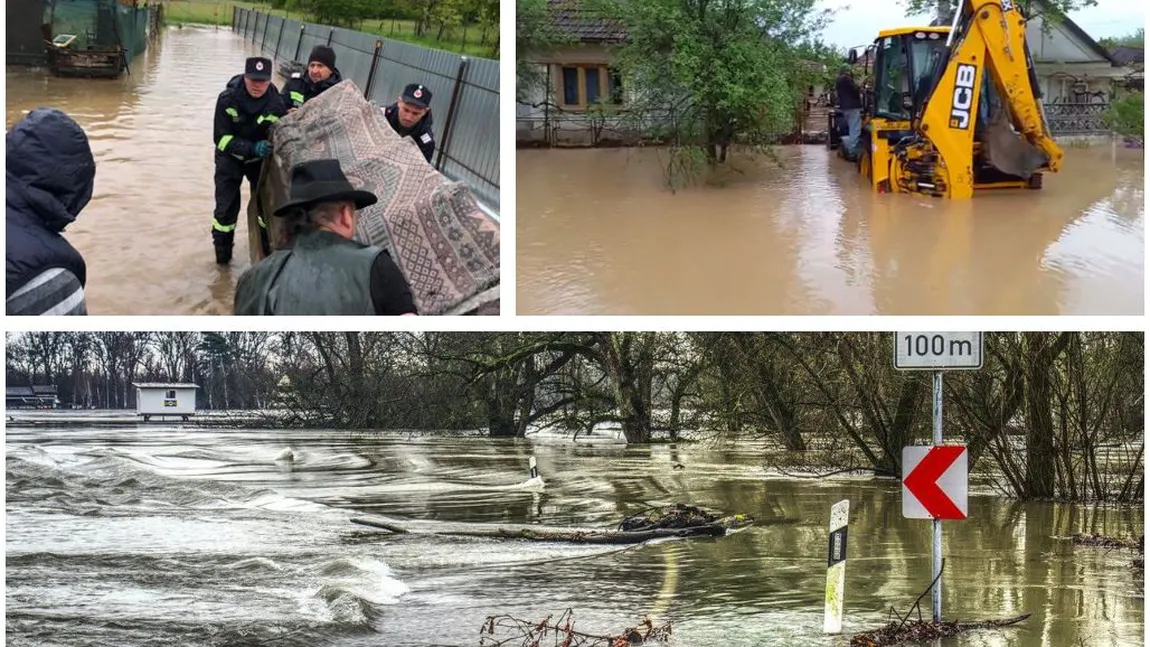 ALERTĂ hidrologică severă. Cod galben şi portocaliu de inundaţii în zonele devastate de viitură. Anunţul făcut de specialişti!