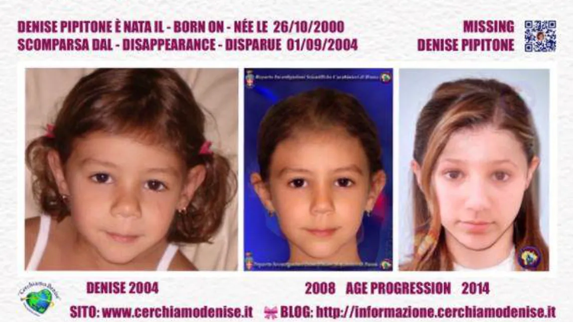 Asemănare izbitoare între o româncă de 19 ani și Denise Pipitone, fetița dispărută în Italia în 2004. Oamenii legii au deschis o nouă anchetă