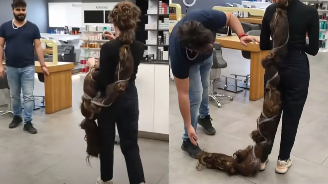 Femeia cu cel mai lung păr din lume pe care nu l-a tăiat și nu l-a pieptănat niciodată în 20 de ani. Podoaba capilară cântărește 4 kilograme VIDEO