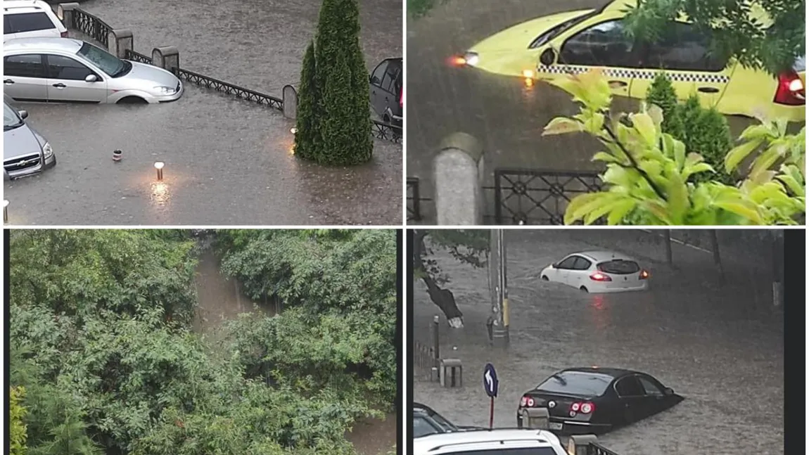 Imagini incredibile de la Craiova. Oraşul, sub ape după o ploaie torenţială. Fotografiile au devenit virale - FOTO şi VIDEO