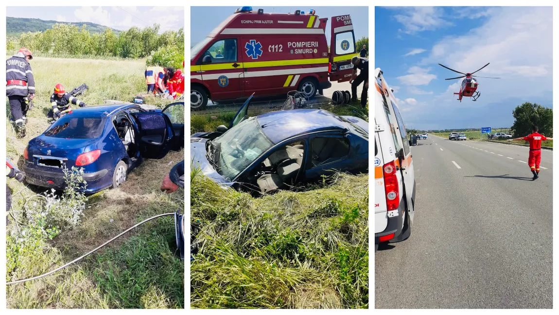 Clipe de coșmar în Gorj! Avocată moartă într-un accident, sub privirile disperate ale fetițelor sale gemene