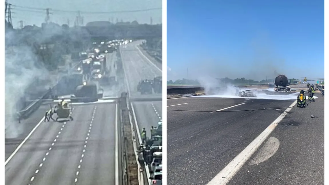 Accident cumplit în Italia. Doi şoferi au murit arşi de vii, după ce un TIR a intrat într-o cisternă