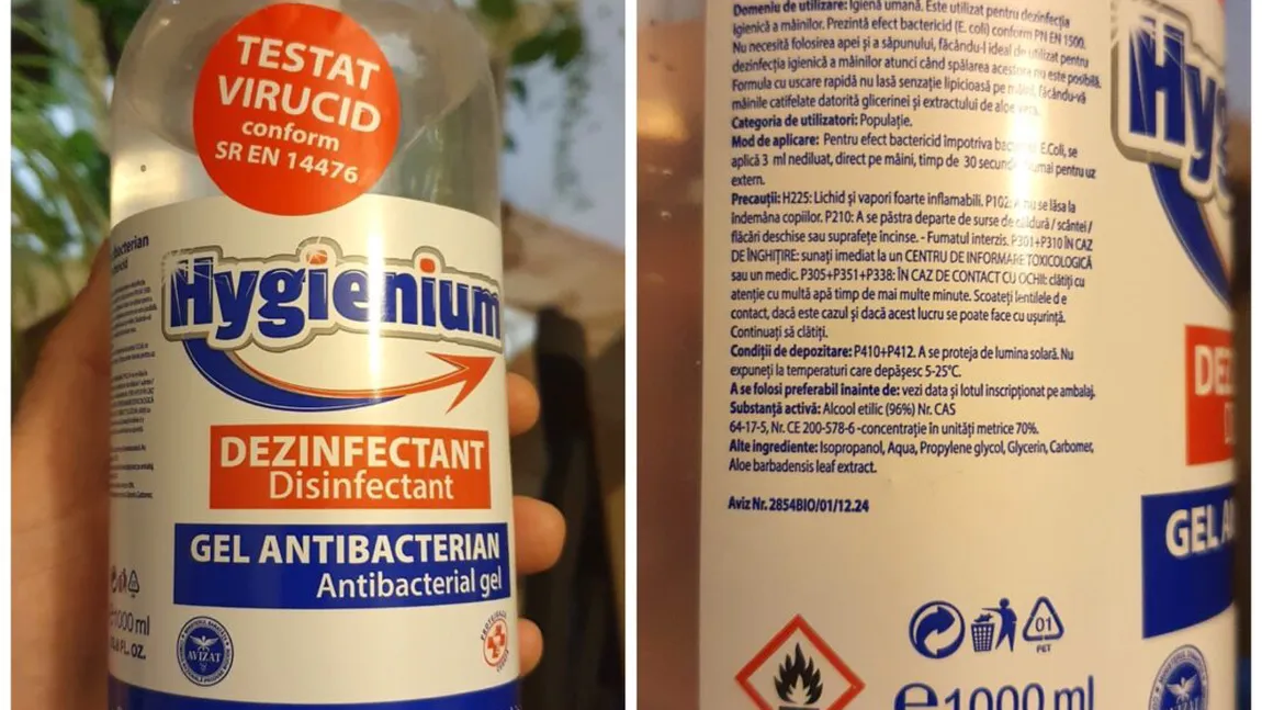 Cazul Hexi Pharma revine. Dezinfectanţi diluaţi şi fără substanţa activă, pe piaţa din România. Ce spune ministrul Sănătăţii