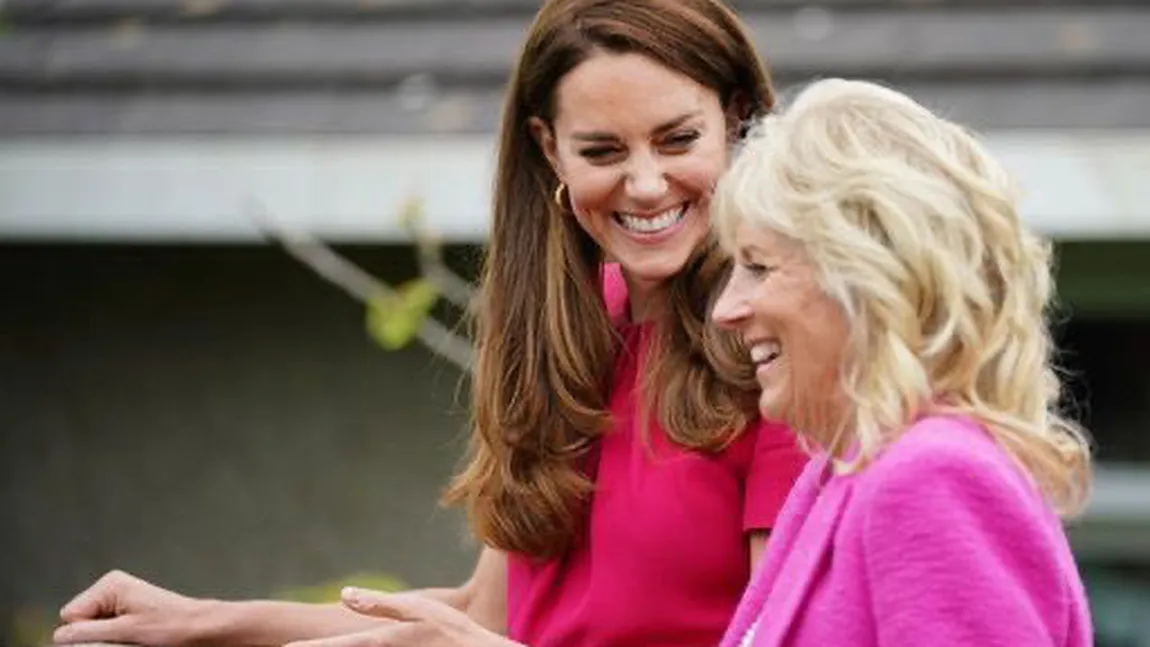 Kate Middleton şi Jill Biden, soţia preşedintelui SUA, prima întâlnire cu ocazia summitului G7. Ce i-a dezvăluit despre micuţa Lilibet